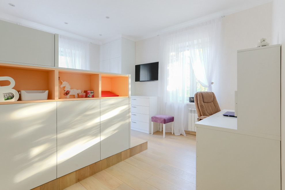 apartment with light blue doors