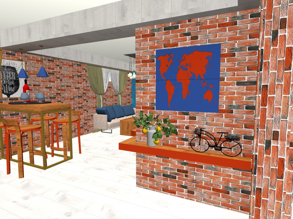 Отдыха в частном доме на цокольном этаже.