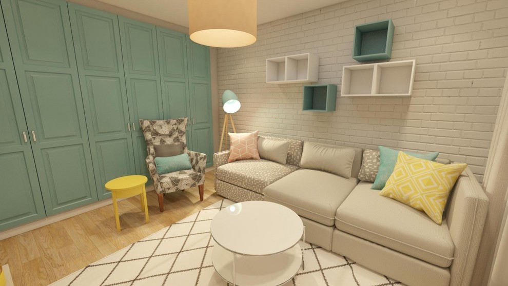 Яркая квартира в Скандинавском стиле