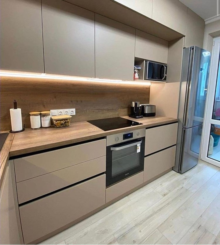 Обложка проекта: Кухня цвета капучино