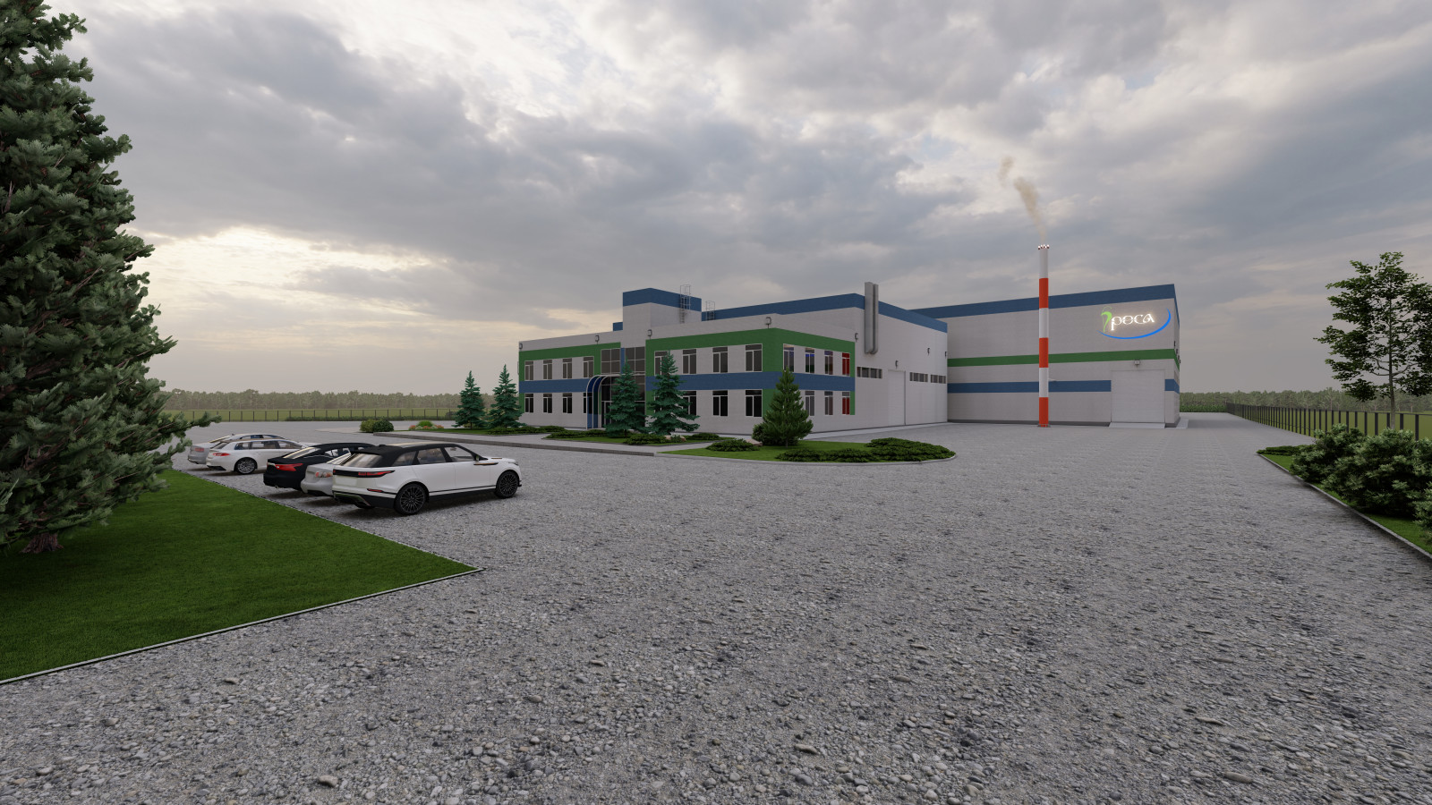 Обложка проекта: Производственное здание