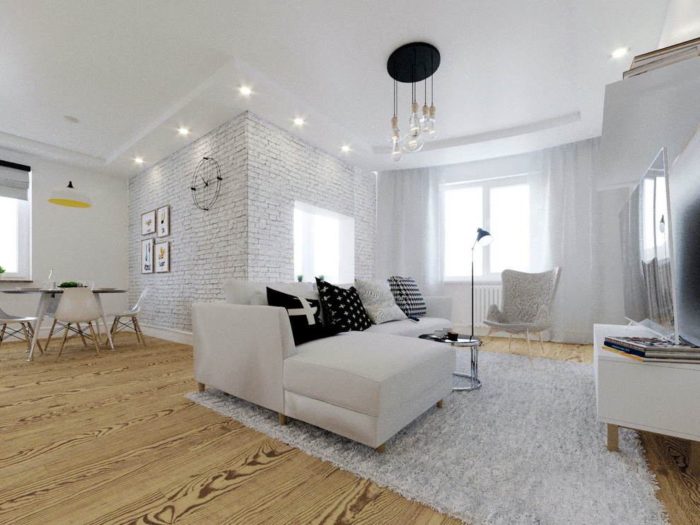 Квартира 90 кв.м в скандинавском стиле