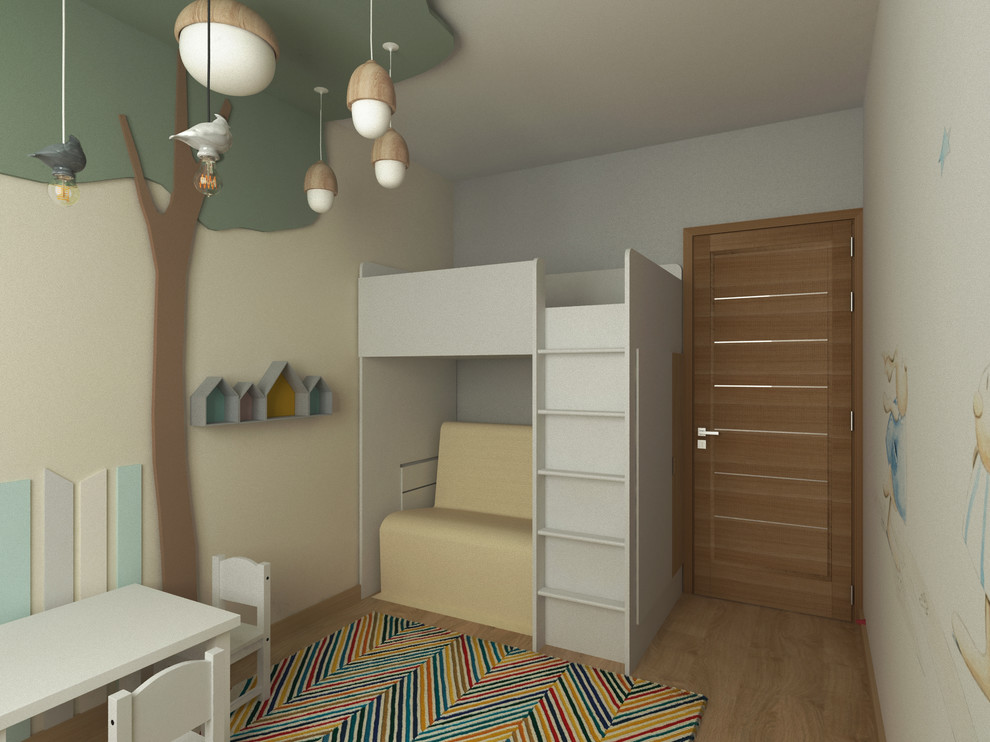 Детская для двух малышей с готовым деревом