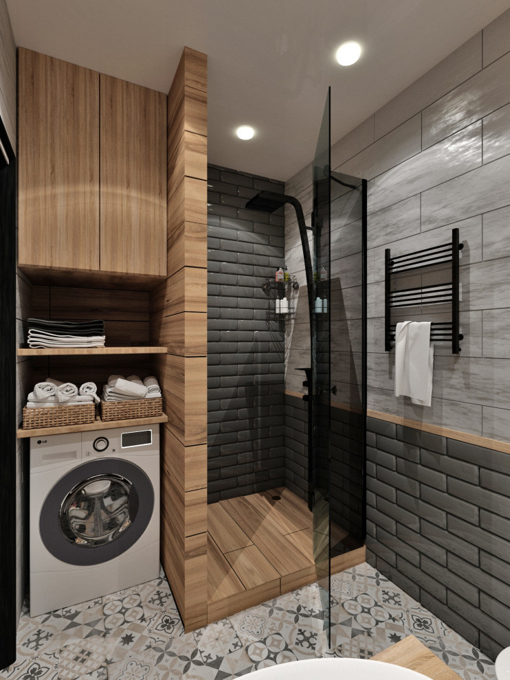 Студия 40 м2 | Зеленые акценты