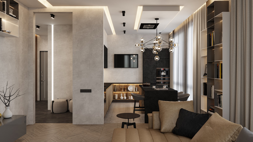 Роскошь в трехкомнатной квартире в ЖК  "Смольный Парк"