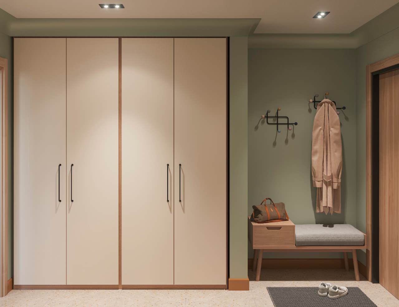 Обложка проекта: Мидсенчури по-московски. 3-х комнатная квартира 75 кв.м. на Юго-Западе