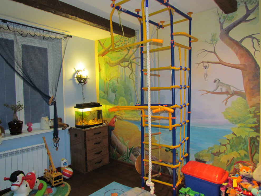 Роспись в интерьере "Джунгли"