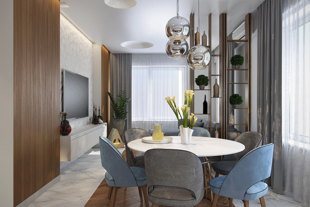 Дизайн-проект квартиры 115 м.кв. Clever Park