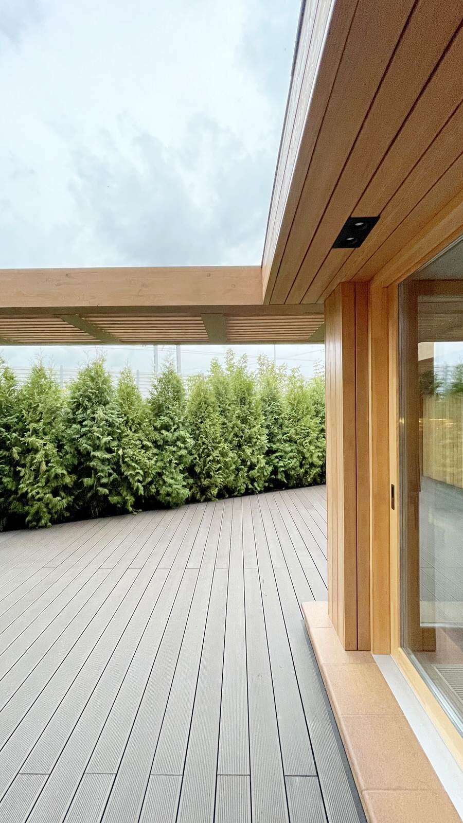 Расширение пентхауса с перголой