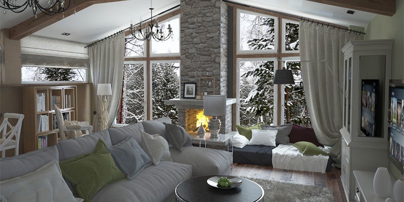 Обложка проекта: Загородный дом, скандинавский стиль