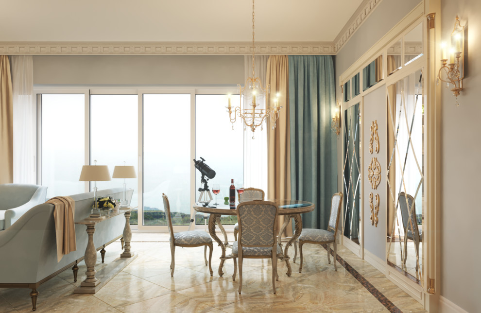 Визуализация гостиной в ЖК Королевский Парк