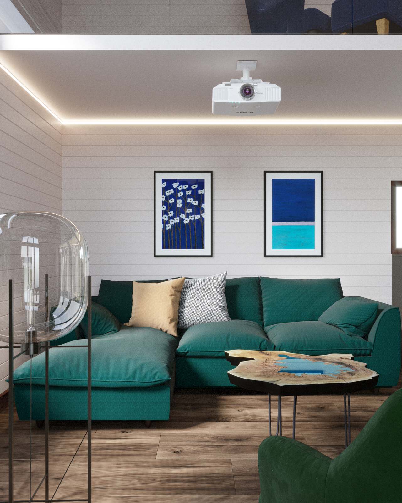 Деревянный дом на берегу Волги в Кимрах