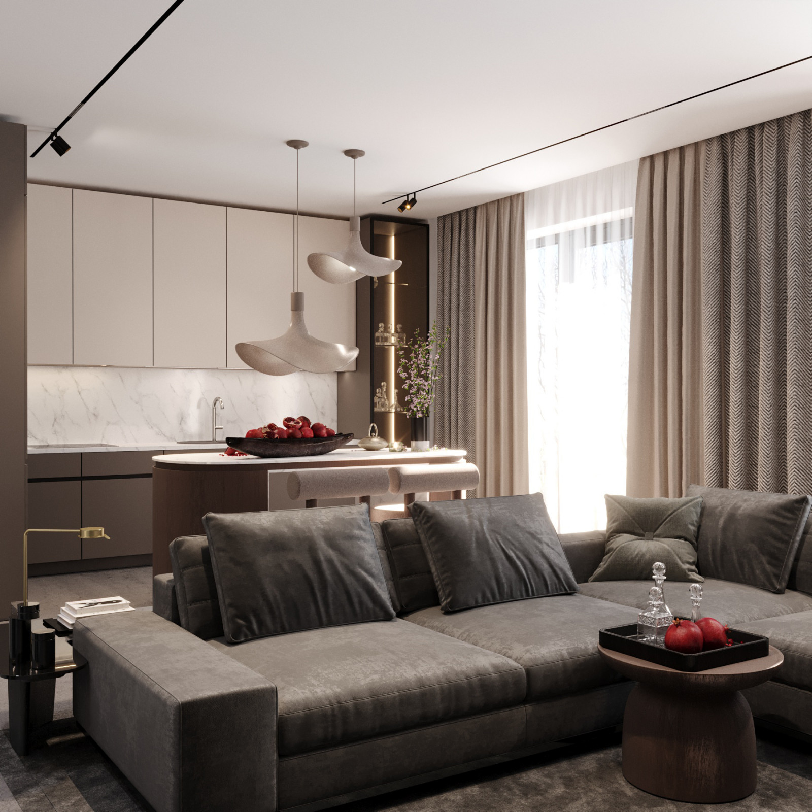 Квартира с этническим декором, 100 м2