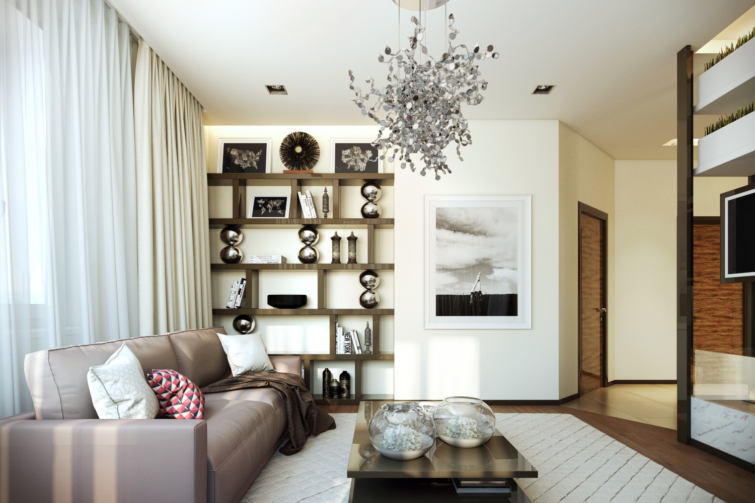 Дизайн интерьера квартиры "Городское этно"