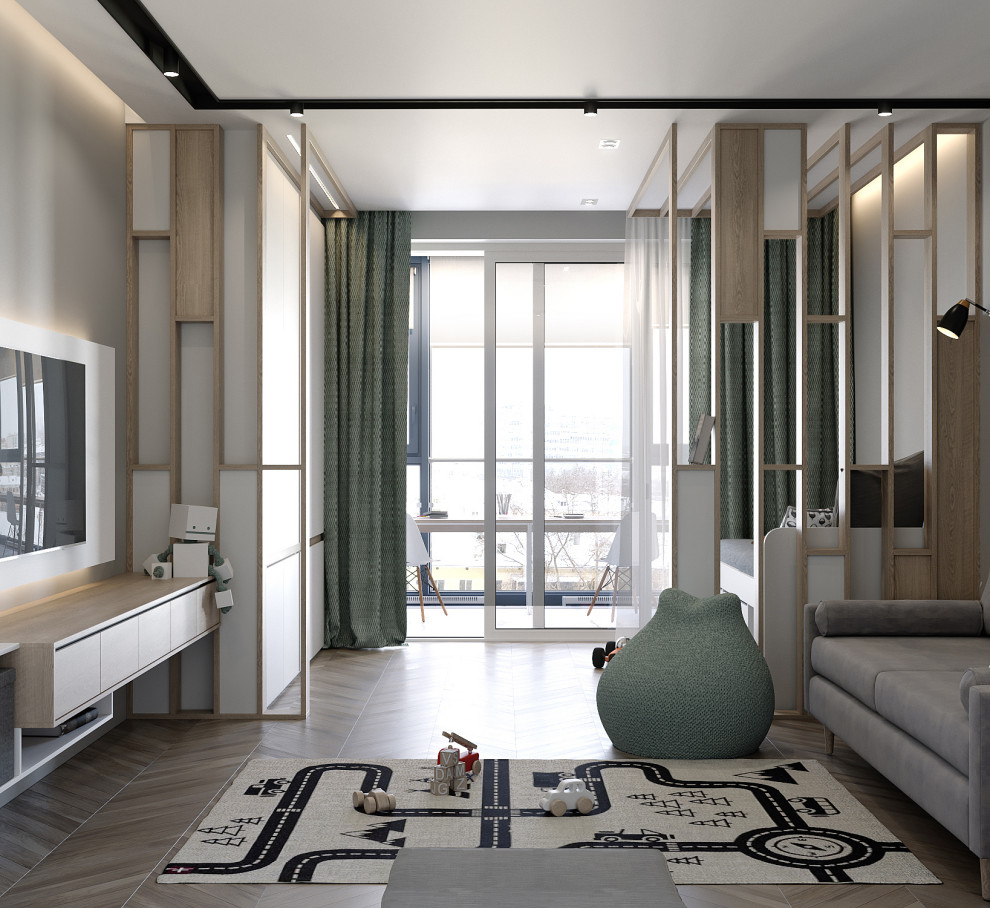 Монохромные линии. Проект квартиры в центре Екатеринбурга