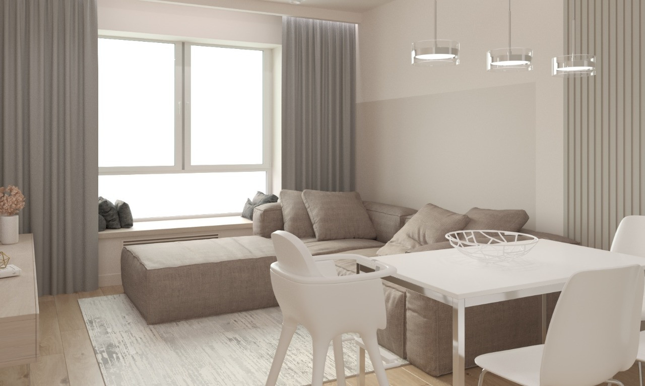 4-комнатная квартира 88 м.кв. для семьи из четырех человек