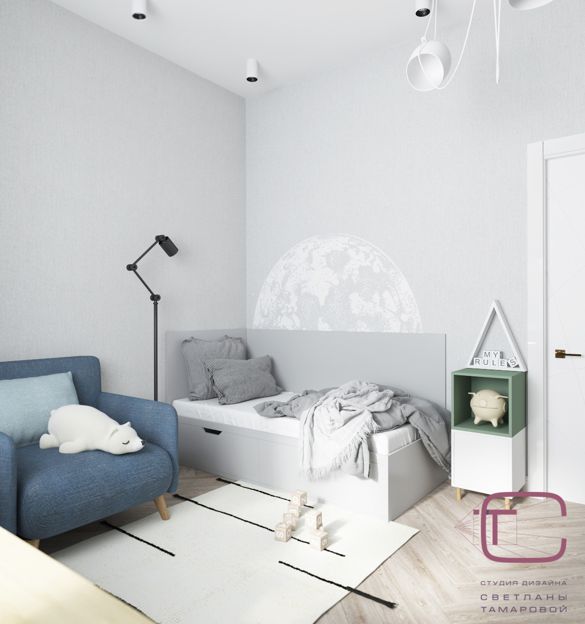 Интерьер частного дома в КП Заря-1