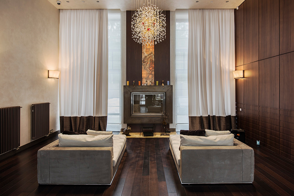 Гостиная (оформление текстилем от Fabrin)