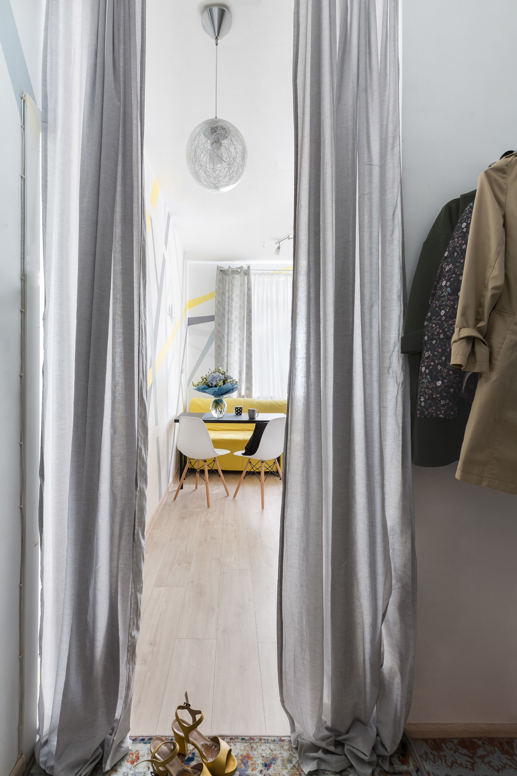 Однокомнатная квартира про проекту Александры Сафроновой