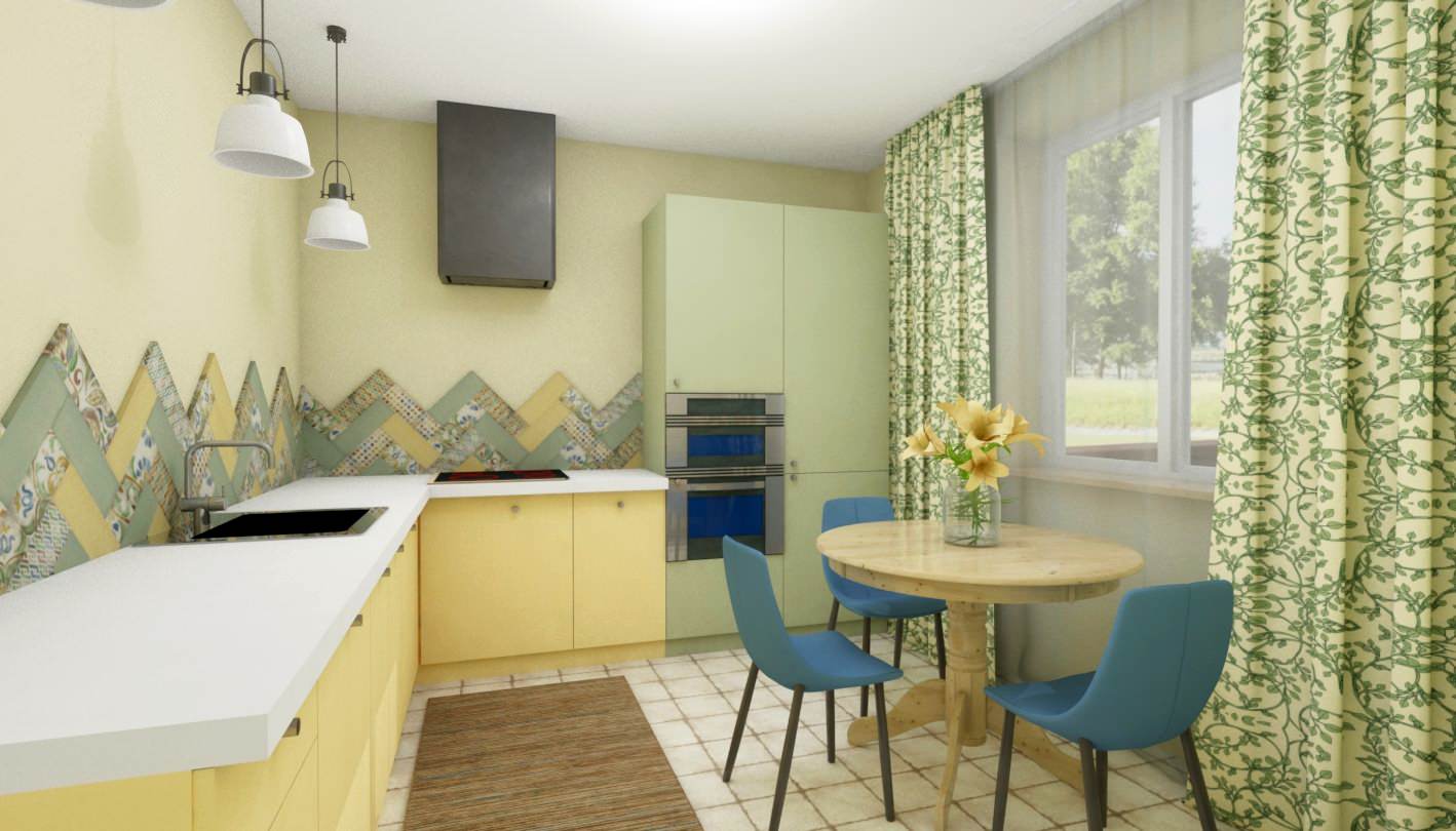 Кухня с летним настроением