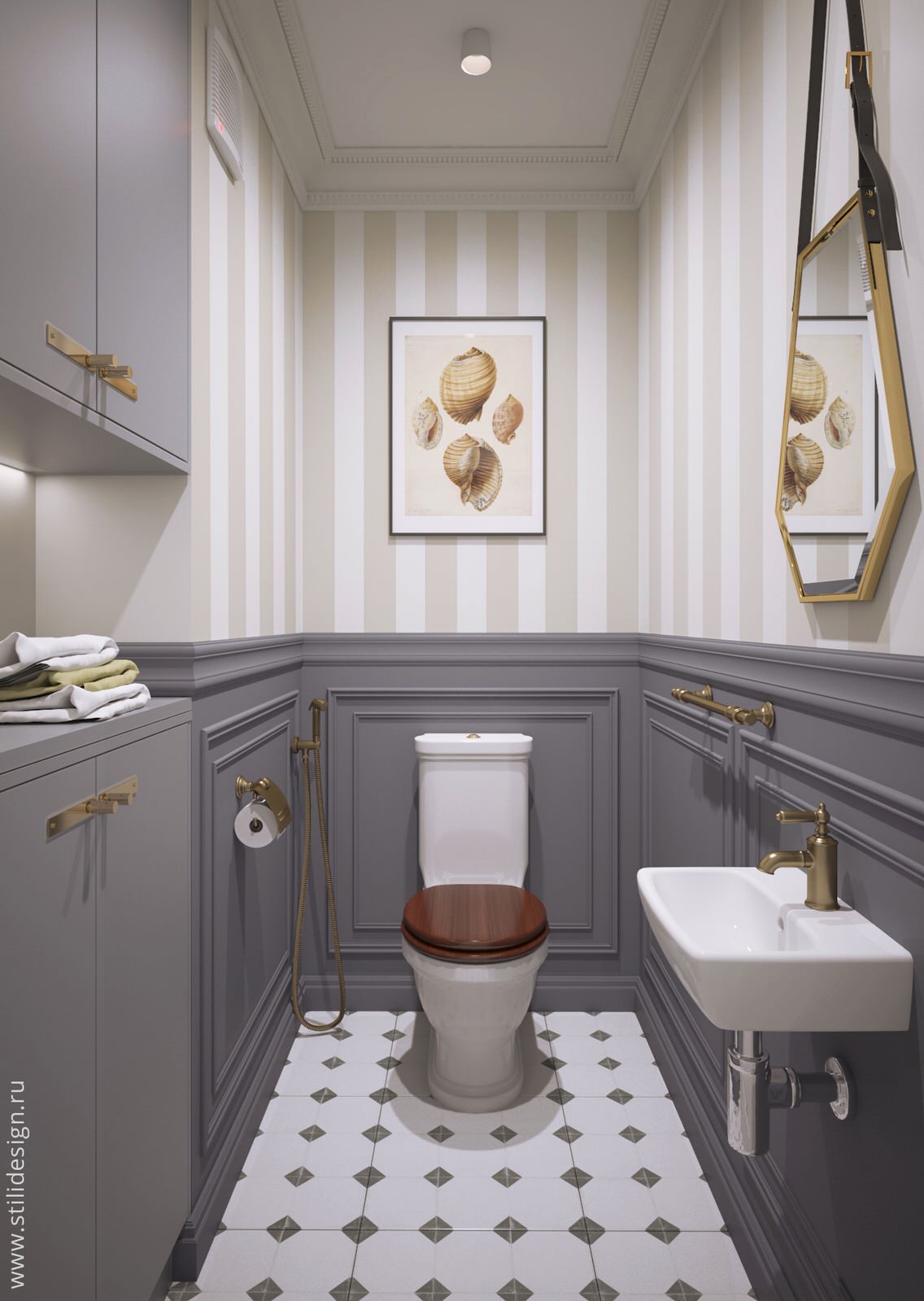 Современная / Американская классика. Квартира 86 кв.м