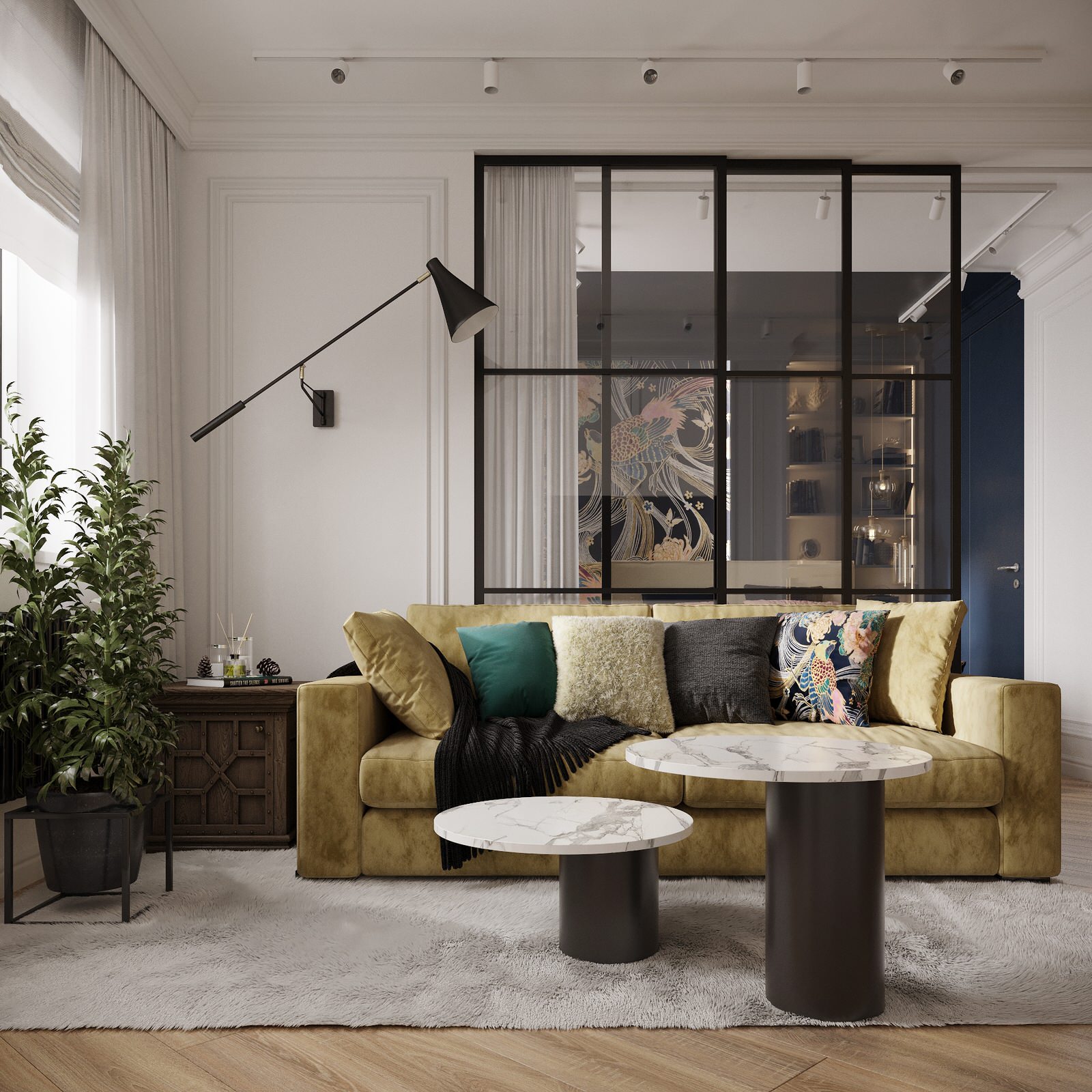 Дизайн интерьера студии, фьюжн