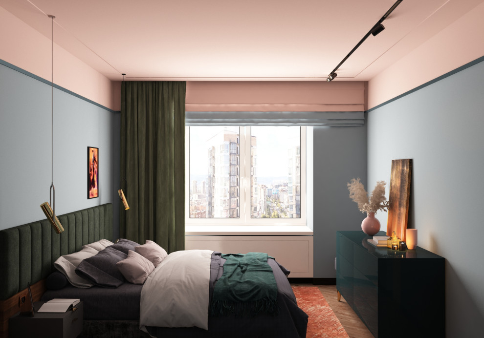 Яркий дизайн интерьера на взлётке