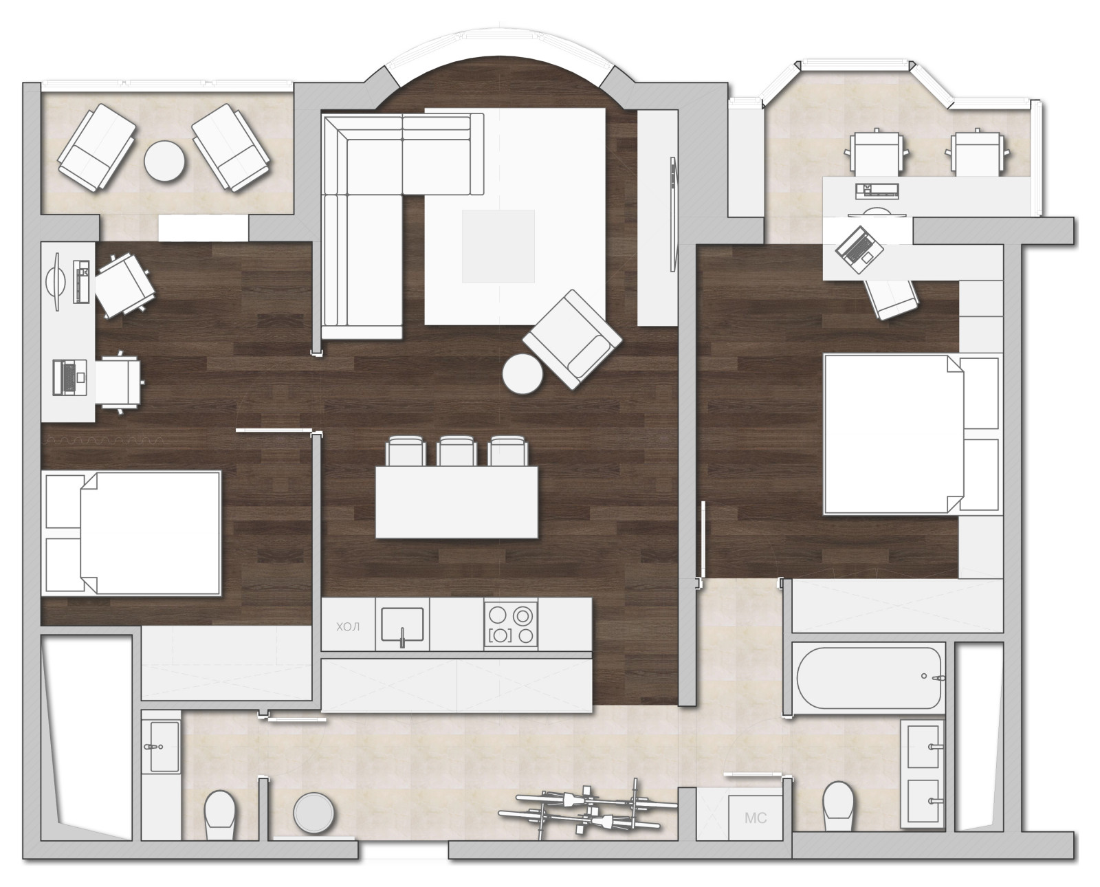 Куда и как перенести кухню: 3 простых решения