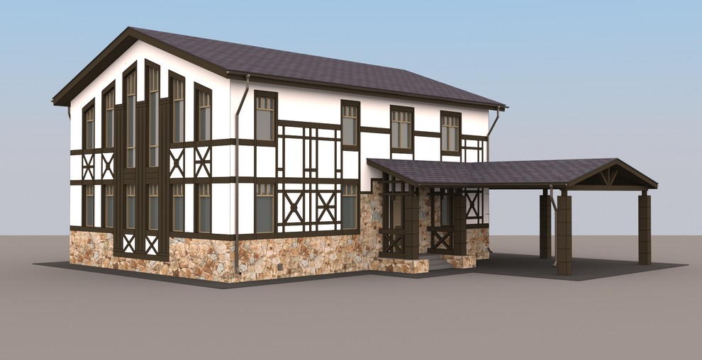 Жилой дом в Подмосковье для молодой семьи