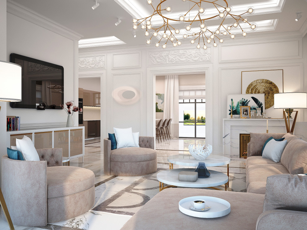 Гостиная для большой семьи