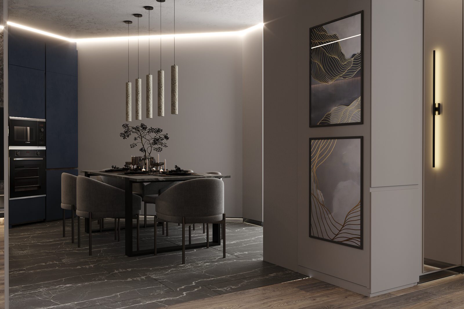 Обложка проекта: Двухуровневая квартира в Курске