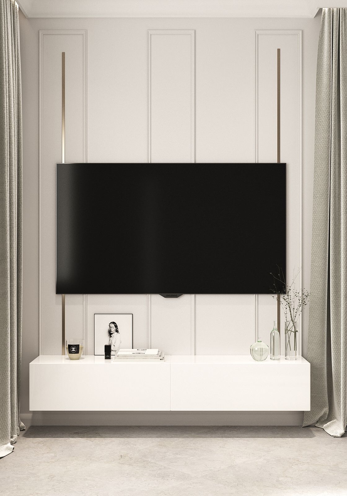 Квартира 70 м кв в неоклассическом стиле