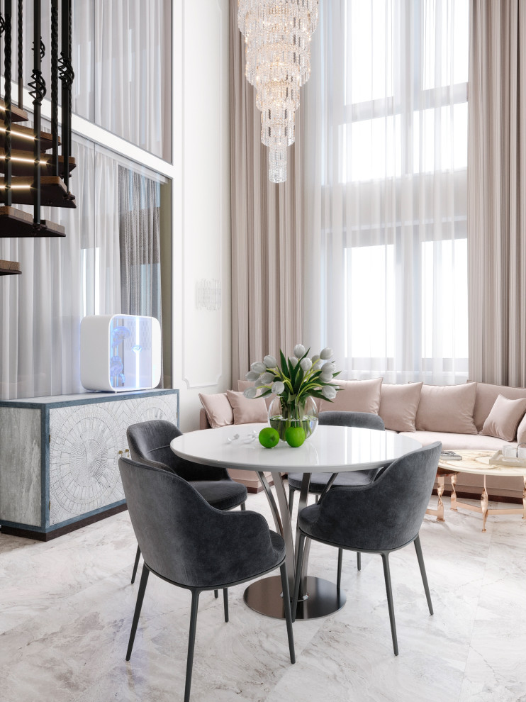 Дизайн-проект двухуровневой квартиры. 111,37 кв.м