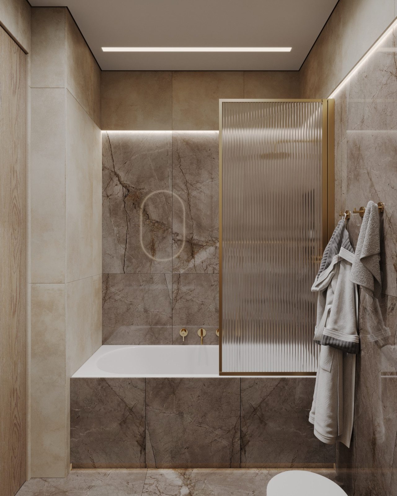 Дизайн интерьера однокомнатной квартиры "1к. квартира в ЖК Russian Design Distri