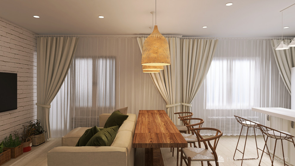 Квартира 90 кв. м. "Под солнцем Тосканы"