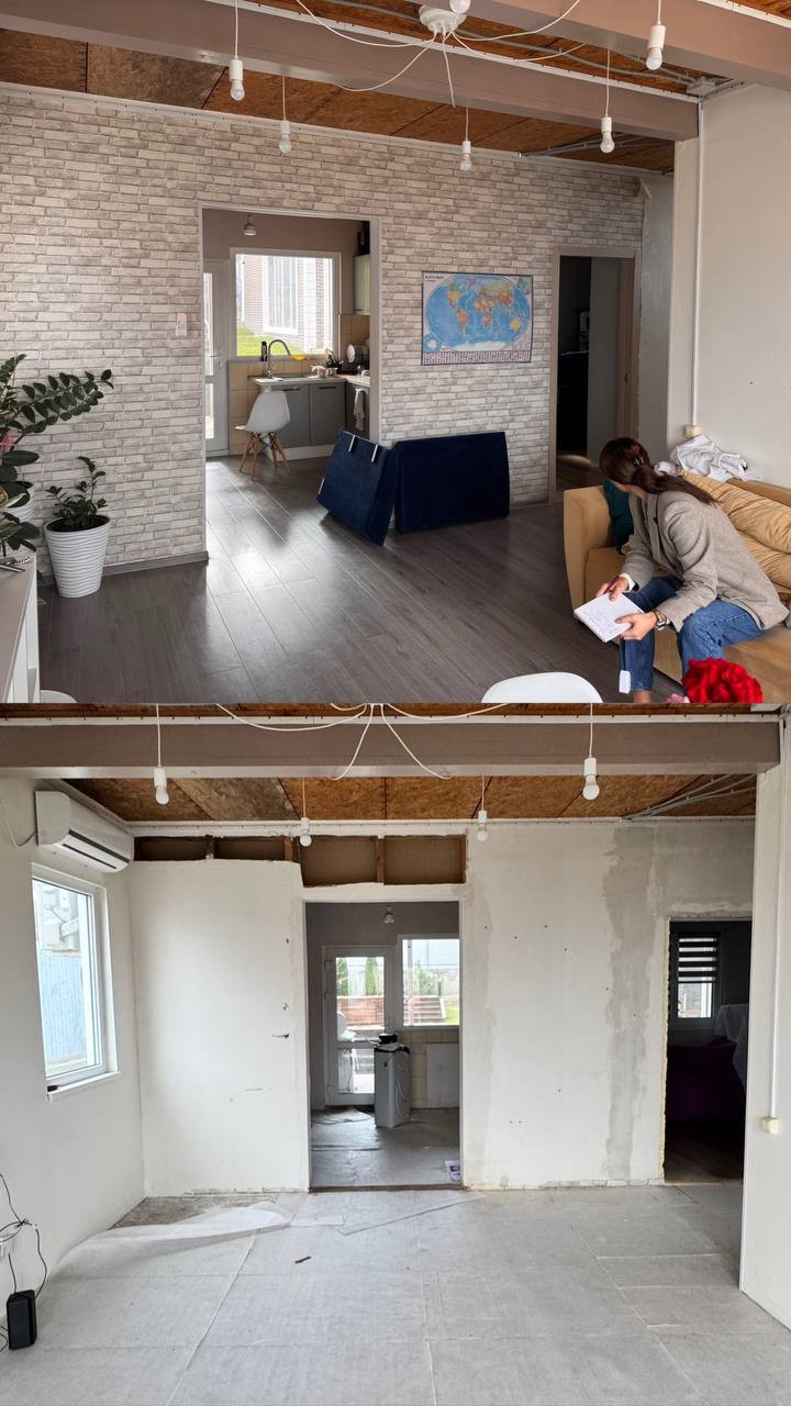 Проект 1 этаж дома 45м2