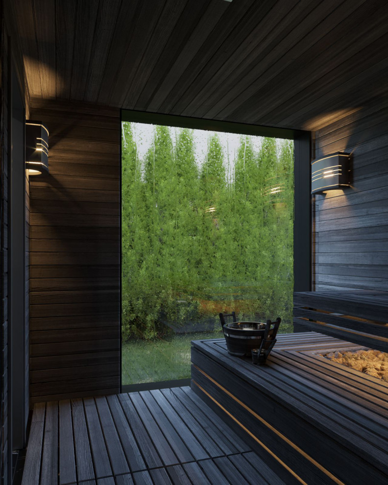 Баня в загородном доме в Можайском районе