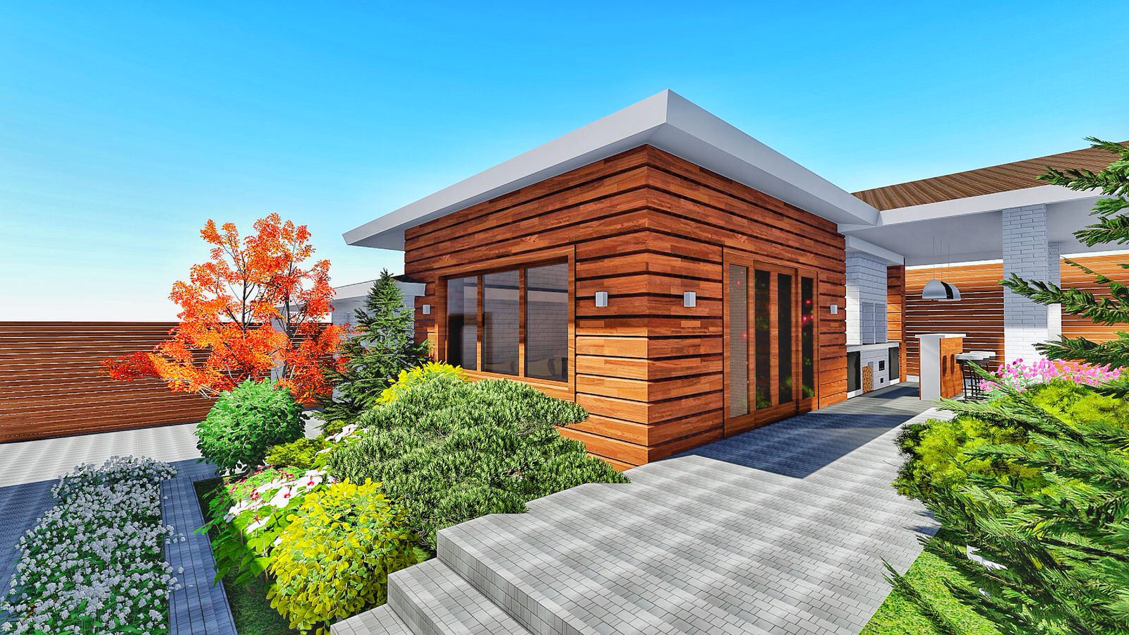 Ландшафтный дизайн Иркутск п. Марково