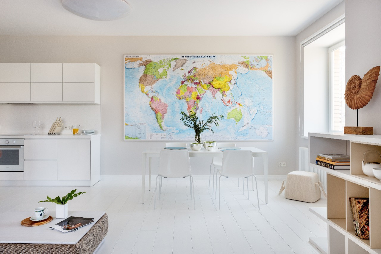 Скандинавский минимализм в белых тонах