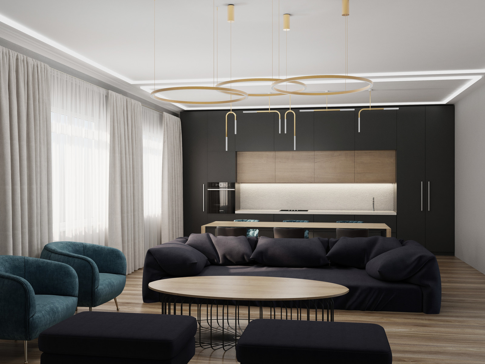 Кухня-гостиная