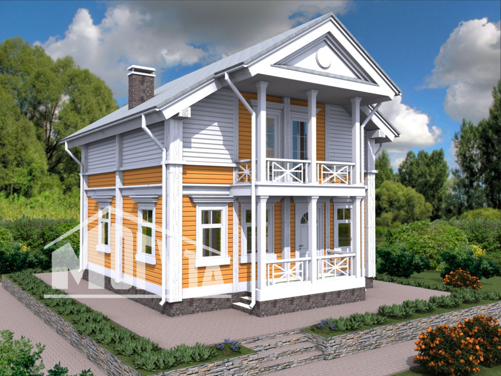 Дом из клееного бруса Болдино-130