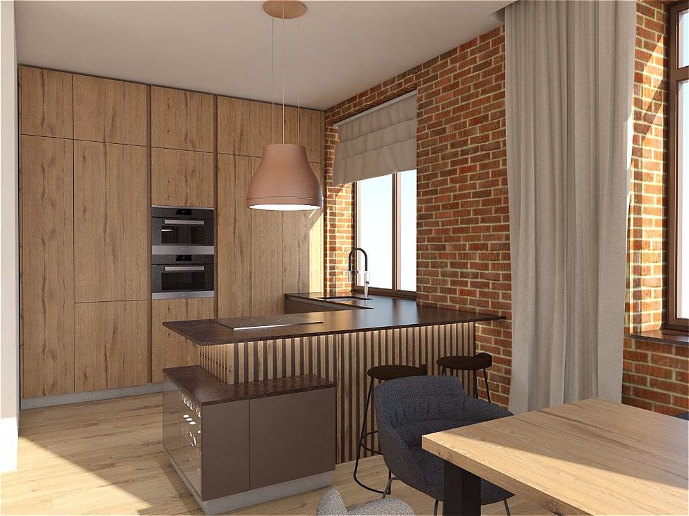 Обложка проекта: Интерьер кухни-гостиной