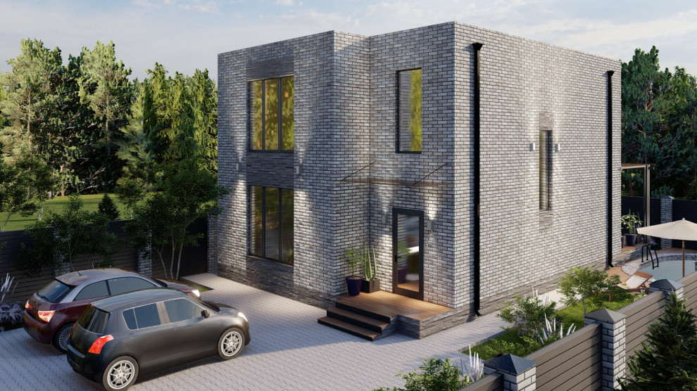 Проект двухэтажного дома 160 квм