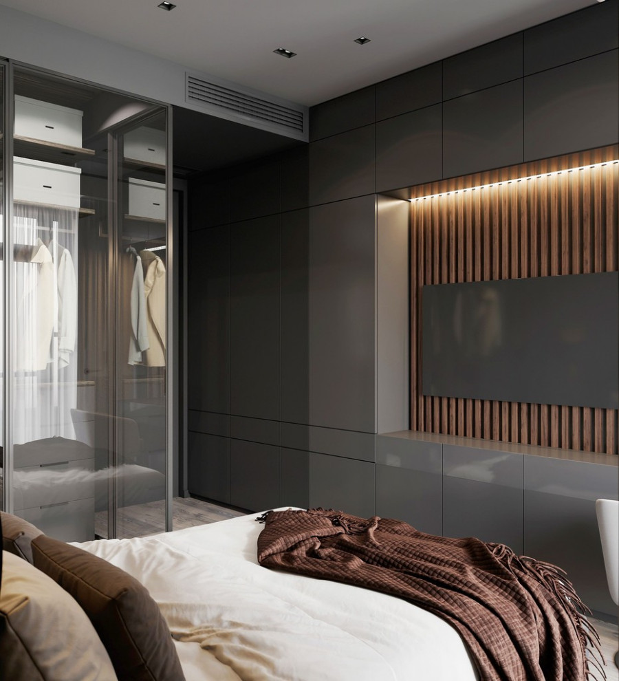 Интерьер квартиры в современном стиле, ЖК «Символ», 64 кв.м.