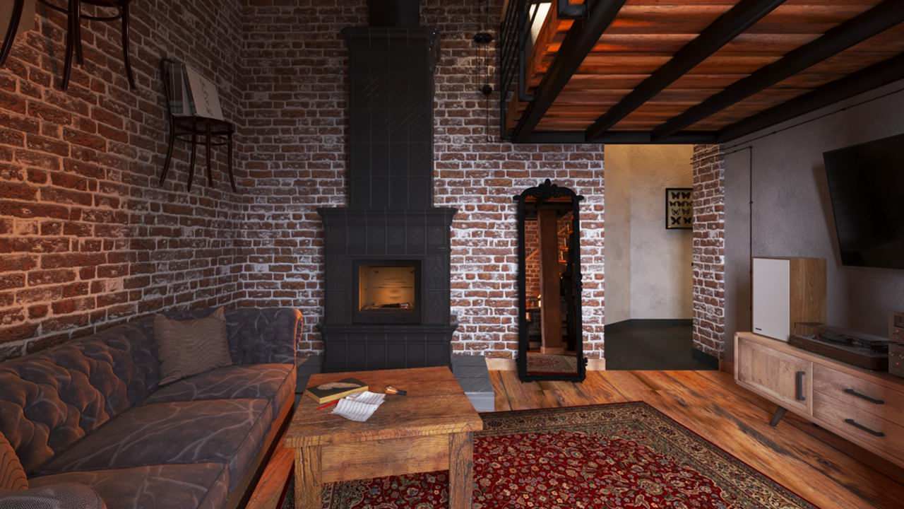 Проект квартиры в стиле Лофт на Буханцева