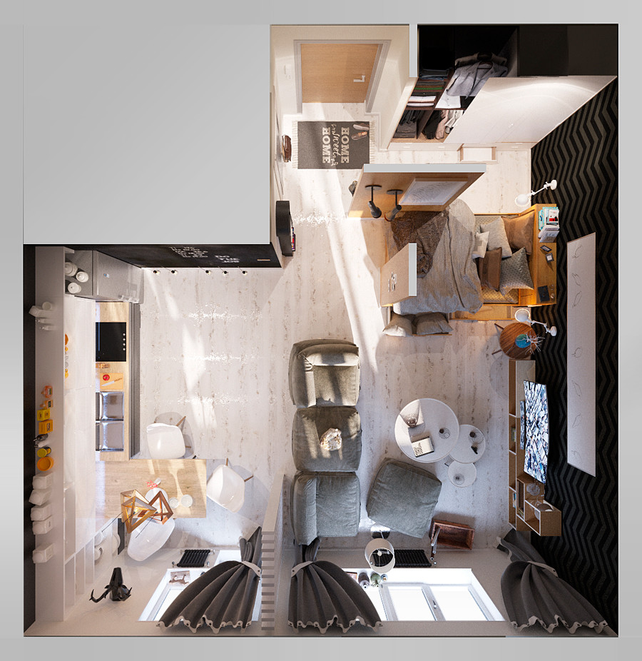 Проект интерьера по ул. Ватутина в г. Владивостоке