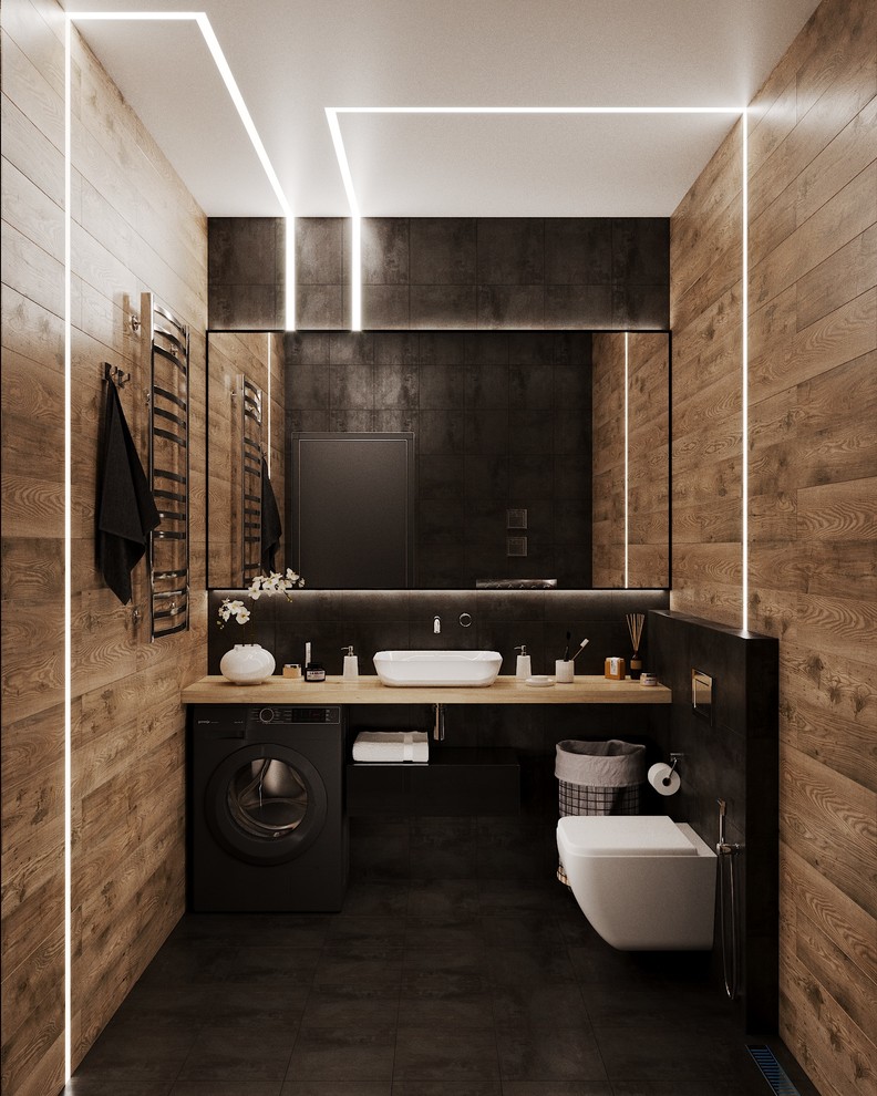 3D проект квартиры-студии 55 м.кв.