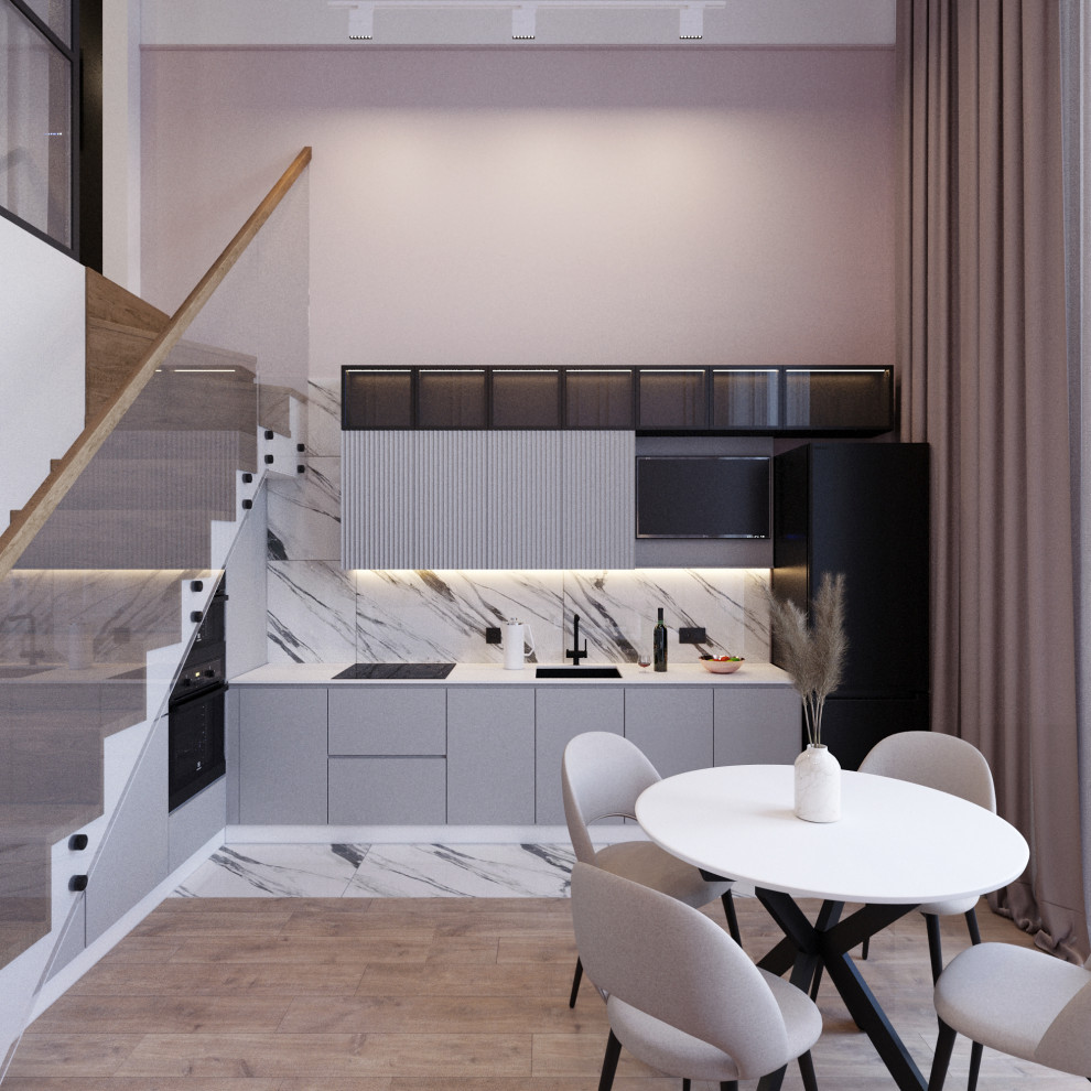 Дизайн квартиры с мезонином в п. Пригородный