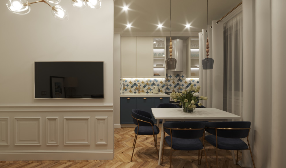 Обложка проекта: Кухня - гостиная 18 кв.м.