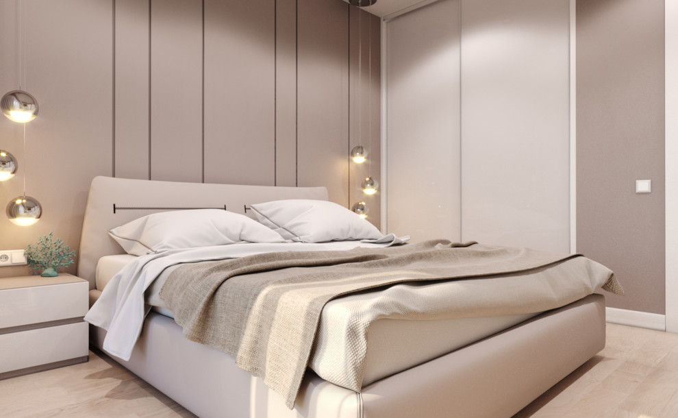 Решение спальни в пастельных тонах